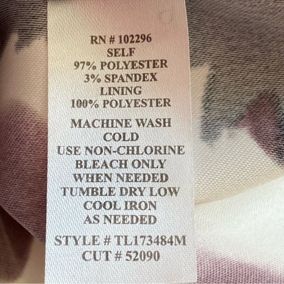 Connected apparel black purple floral sweetheart neckline sleeveless midi dress - Picture 9 of 11